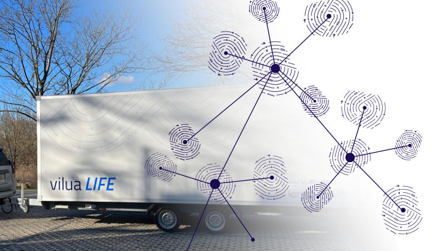 viluaLIFE Medical Trailer erhebt Studien dezentral durch mobile Erfassung der Untersuchungswerte
